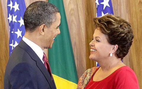 Imagem Dilma e Obama juntos