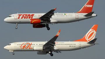 Imagem TAM e Gol têm redução na demanda de passageiros