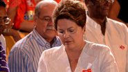 Imagem Borges ao lado de Dilma e Trindade lamentando o fim do PR em Salvador