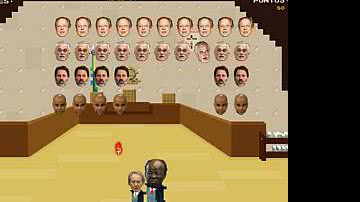 Imagem Mensalão vira jogo na internet com Barbosa atirando em condenados
