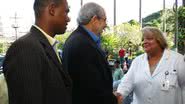 Imagem MK e Nestor Neto visitaram Hospital Aristides Maltez  