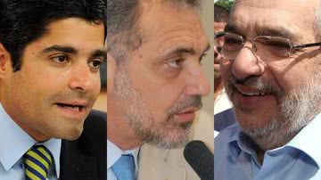 Imagem Neto, Pelegrino e Kertész de frente com empresários