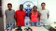 Imagem Portão: integrantes de gangues rivais são pegos em flagrante