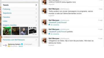 Imagem Bell Marques coruja os filhos no Twitter