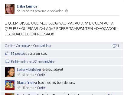 Imagem Claudia Leitte teme repercussão do blog de ex-amiga