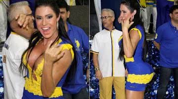Imagem Gracyanne Barbosa curte noite de samba com micro vestido