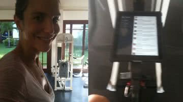Imagem Malhando e twitando