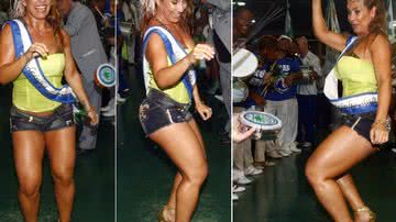 Imagem Scheila mostra boa forma em samba