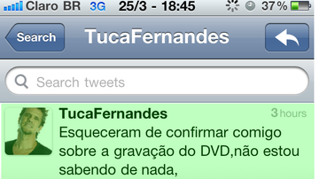 Imagem Tuca Fernandes demonstra descontentamento com o Jammil