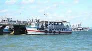 Imagem Movimento tranquilo na travessia Mar Grande/SSA