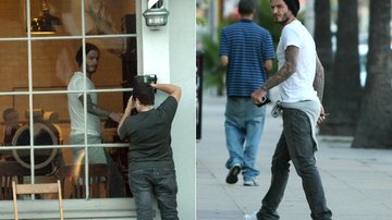 Imagem David Beckham discute com papparazzo