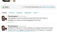 Imagem Paulo Angioni tem perfil falso criado no Twitter