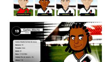 Imagem Vasco em versão caricatura