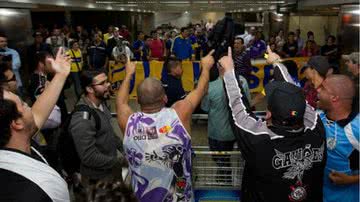 Imagem Tumulto no desembarque do Boca Juniors
