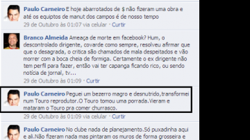 Imagem Ex-presidente ameaça radialista de morte pelo Facebook