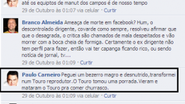 Imagem Ex-presidente ameaça radialista de morte pelo Facebook