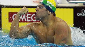 Imagem Felipe França é campeão mundial nos 50m peito