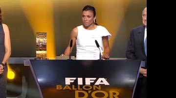 Imagem Messi e Marta são os melhores do mundo