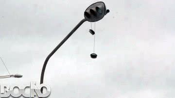 Imagem Tráfego fica complicado com Chuva e ventania