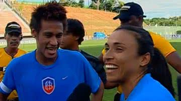 Imagem Neymar e amigos fazem a festa do torcedor em Pituaçu