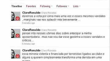 Imagem Ronaldinho condena violência da torcida do Corinthians