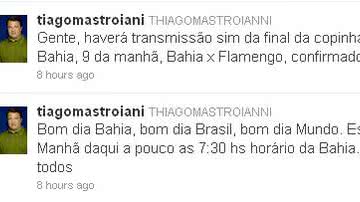 Imagem TV Bahia transmite final da Copa São Paulo