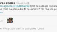 Imagem Preto diz que DM do Bahia fez merda com joelho de Ávine