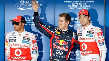 Imagem Vettel dá show e faz pole que pode garantir o bi