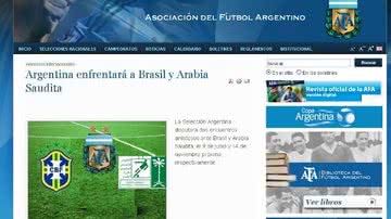 Imagem Argentina anuncia amistoso contra o Brasil em junho