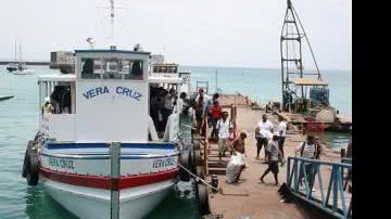 Imagem Maré baixa suspende serviços da travessia de Mar Grande