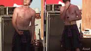 Imagem Emocionado e sem camisa