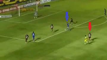 Imagem Torcida do Vitória culpa Uelliton por gol marcado pelo São Caetano