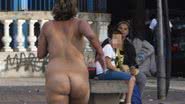 Imagem Mulher corre nua no Rio de Janeiro