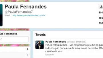 Imagem Paula Fernandes passa mal antes do Summer Time