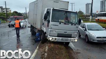 Imagem Chuvas:  trânsito está congestionado na capital