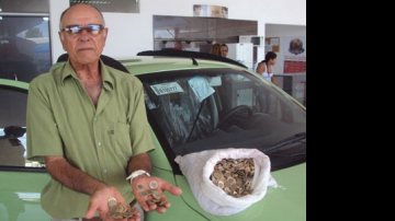 Imagem Jequié: Aposentado compra carro com R$ 34 mil em moedas