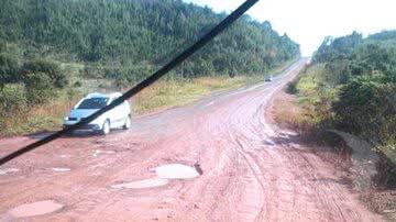 Imagem  Leitor revela situação de abandono da BA 093