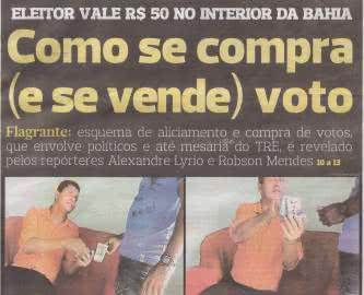 Imagem R$ 50, o preço do voto