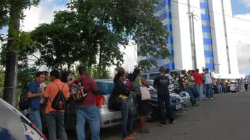 Imagem Prestadores de serviço da Caixa fazem manifestação