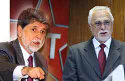 Imagem Celso Amorim e José Genoíno no Yacht Clube