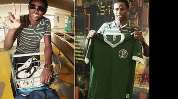 Imagem Adriano chega ao Palmeiras