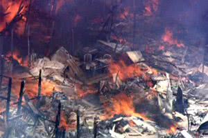 Imagem Incêndio em favela de SP é controlado