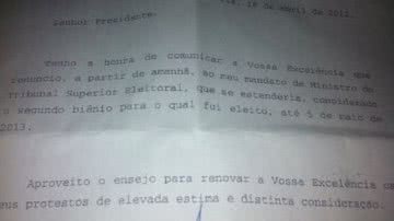 Imagem Lewandowski renuncia a mandato de ministro do TSE