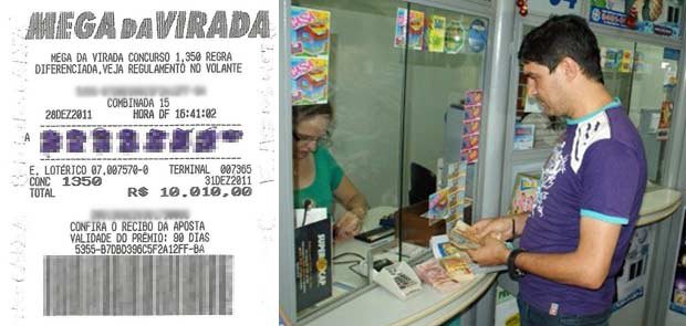 Imagem Grupo aposta R$ 10 mil em bilhete único na Mega-Sena da Virada