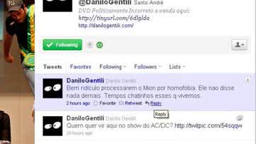 Imagem Danilo Gentilli gera mais polêmica no twitter 