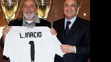 Imagem Lula ganha camisa do Real Madrid