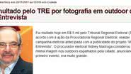 Imagem  Mário Kertész foi multado por propaganda eleitoral antecipada
