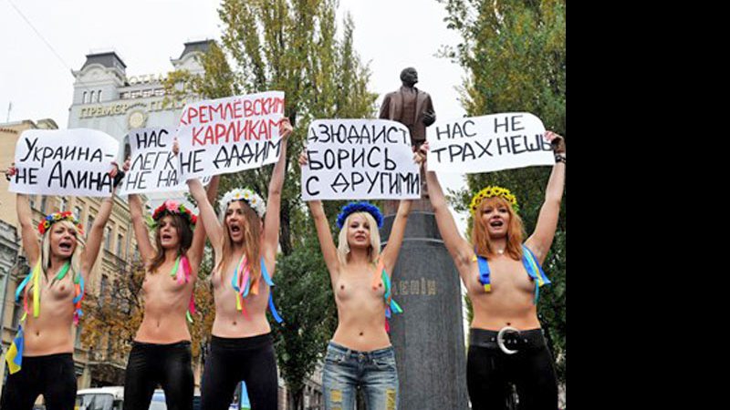 Imagem Ucranianas fazem topless