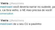 Imagem Apresentador da Rede Bahia xinga seguidor no twitter 