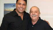 Imagem Ronaldo Fenômeno visita Lula no Hospital Sírio-Libanês